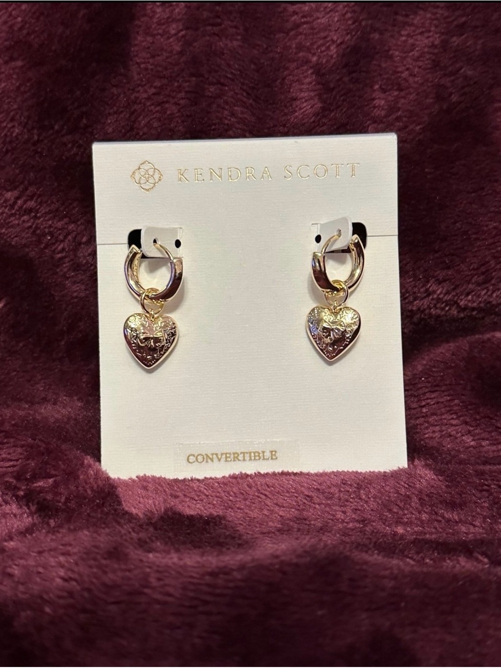 Kendra Scott & LoveShackFancy Heart
Huggie Earrings